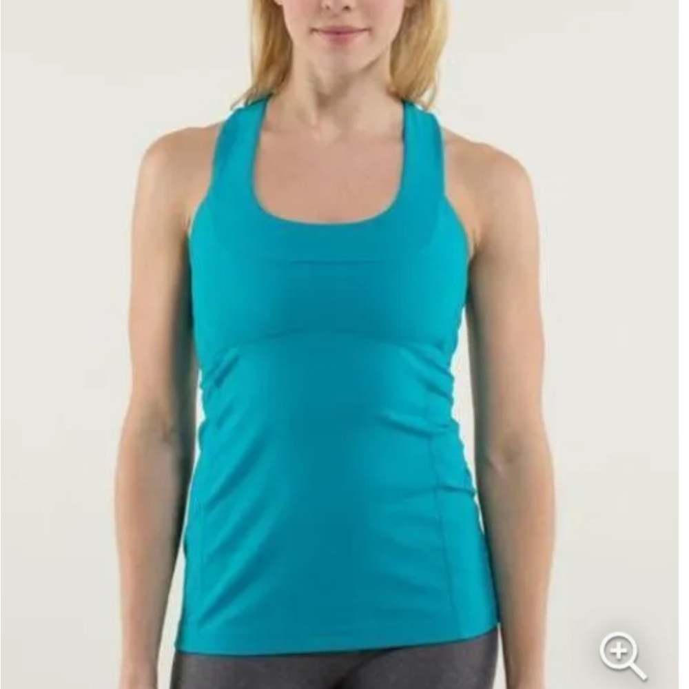 Lululemon Criss Cross Tank Top Teal Women’s Size 6